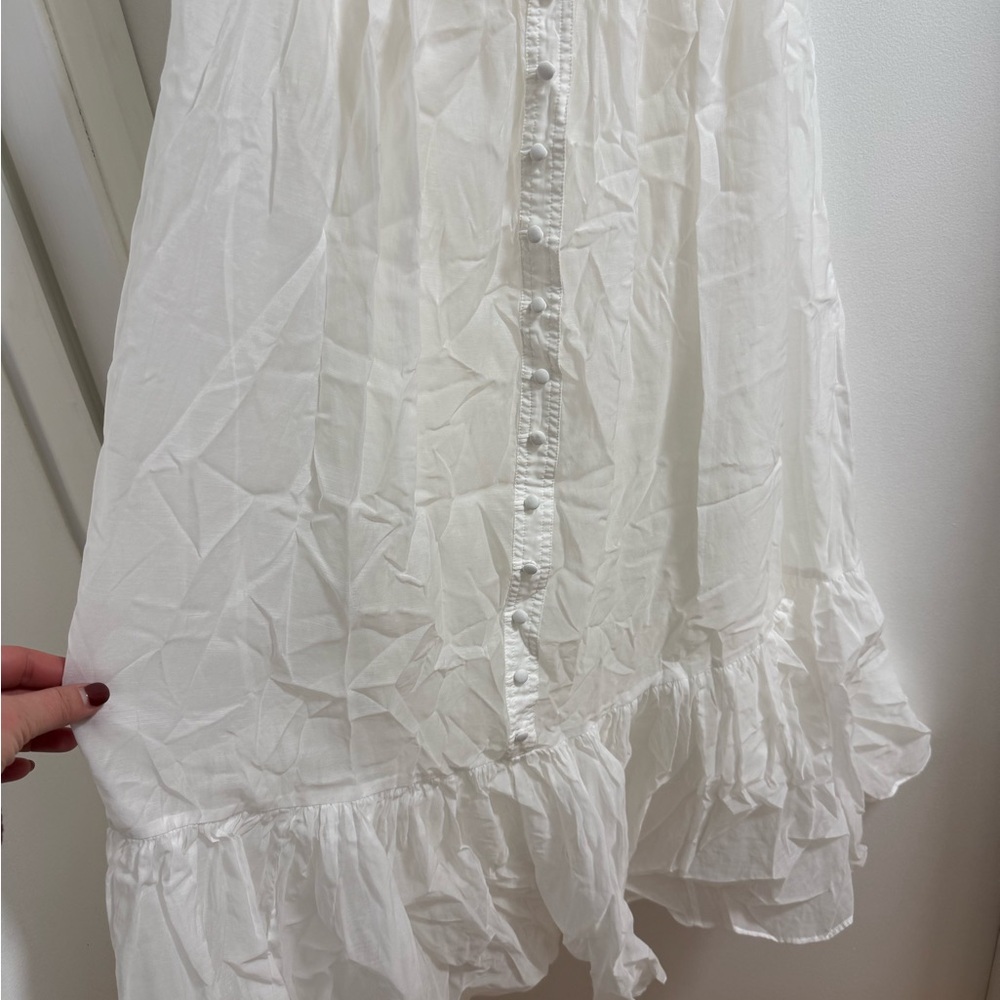 Anthropologie Mare Mare Island Flounced Maxi Dress white - Picture 4 of 7